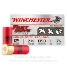 12 Gauge - 2-3/4" 1oz. #7.5 Shot - Winchester Fast Dove High Brass - 25 Rounds