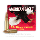 5.7x28mm - 40 Grain FMJ - Federal American Eagle - 50 Rounds 
