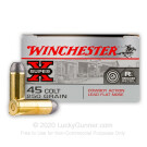 45 Long Colt - 250 Grain - Lead Flat Nose - Winchester Cowboy Loads - 50 Rounds