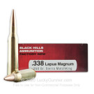 338 Lapua Magnum - 250 Grain MatchKing HPBT - Black Hills - 20 Rounds