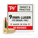 9mm - 115 Grain FMJ - Winchester - 50 Rounds