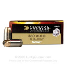 380 Auto - 99 Grain HST JHP - Federal Tactical - 1000 Rounds