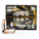 9mm - 124 Grain JHP - Federal Punch - 20 Rounds