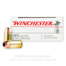 45 ACP - 230 gr JHP - Winchester USA - 50 Rounds