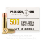500 S&W Magnum - 350 Grain FMJ - Precision One - 20 Rounds