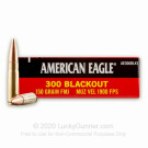 300 AAC Blackout - 150 Grain FMJ - Federal American Eagle - 500 Rounds