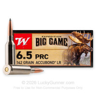 6.5 PRC - 142 Grain AccuBond LR - Winchester Expedition Big Game - 20 Rounds