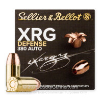 380 Auto - 77 Grain SCHP - Sellier & Bellot XRG Defense - 25 Rounds