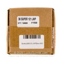 Bullets - 38 Super (.356") - 121 Grain JHP - Zero Bullets - 500 Projectiles