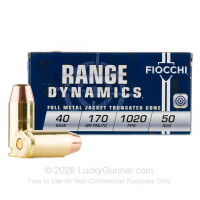 40 S&W - 170 Grain FMJ-FN - Fiocchi - 50 Rounds