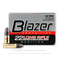 22 LR - 40 Grain LRN - Blazer - 5000 Rounds