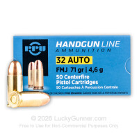 32 ACP - 71 Grain FMJ - Prvi Partizan - 1000 Rounds