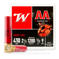 410 Bore - 2-1/2" AA #9 Shot - Winchester - 25 Rounds
