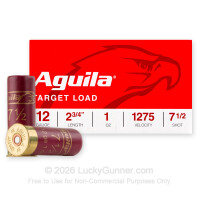 12 Gauge - 2-3/4" 1oz. #7.5 Shot - Aguila - 25 Rounds
