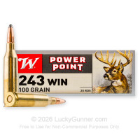 243 - 100 Grain PP - Winchester Super-X - 20 Rounds
