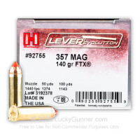 357 Magnum - 140 Grain FTX - Hornady LEVERevolution - 25 Rounds