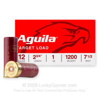 12 Gauge - 2-3/4" 1oz. #7.5 Shot - Aguila - 25 Rounds