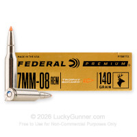 7mm-08 Rem - 140 Grain Trophy Bonded Tip - Federal - 20 Rounds