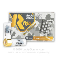 12 Gauge - 2-3/4" 9 Pellets 00 Buck - Rio - 250 Rounds