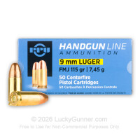 9mm - 115 Grain FMJ - Prvi Partizan - 50 Rounds