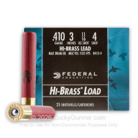 410 Bore - 3" #4 Shot - Federal Game-Shok - 25 Rounds
