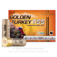 12 Gauge - 3" 1-5/8oz. #7 Shot - Fiocchi Golden Turkey TSS - 5 Rounds