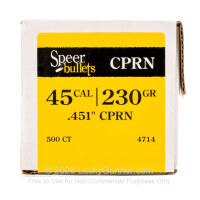 Speer 45 Cal 230 gr CPRN Bullets - 500