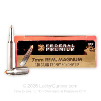 7mm Rem Mag - 140 Grain Trophy Bonded Tip - Federal Premium Vital-Shok - 20 Rounds