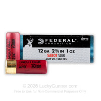 12 ga - 2-3/4" - Sabot Slug - Federal Power Shok - 5 Rounds