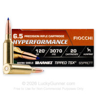 6.5 PRC - 120 Grain TTSX - Fiocchi Hyperformance - 20 Rounds