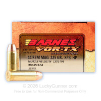 44 Mag - 225 gr XPB HP - Barnes VOR-TX - 20 Rounds