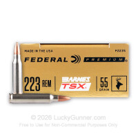 223 Rem - 55 Grain Barnes TSX - Federal - 20 Rounds