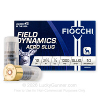 12 Gauge - 2-3/4" 7/8oz. Rifled Slug - Fiocchi Field Dynamics - 250 Rounds