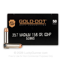 357 Mag - 158 Grain JHP - Speer LE Gold Dot - 50 Rounds