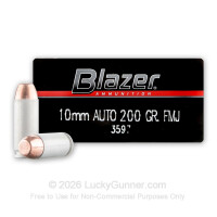 10mm Auto - 200 Grain FMJ - Blazer - 50 Rounds