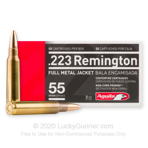 Bulk 223 Rem Ammo For Sale - 55 gr FMJ Ammunition In Stock by Aguila