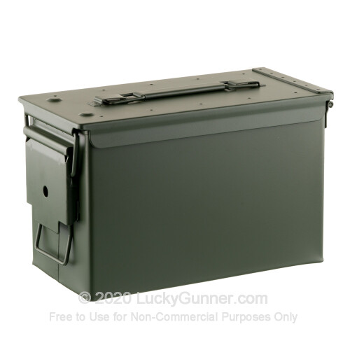 MILITARY 50 Cal Ammo Can M2A1 Green Ammunition Tin Box